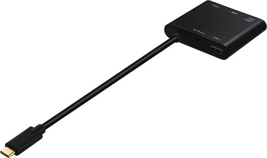 HAMA USB-C Докинг станция с HDMI 4K Черен (00135729)