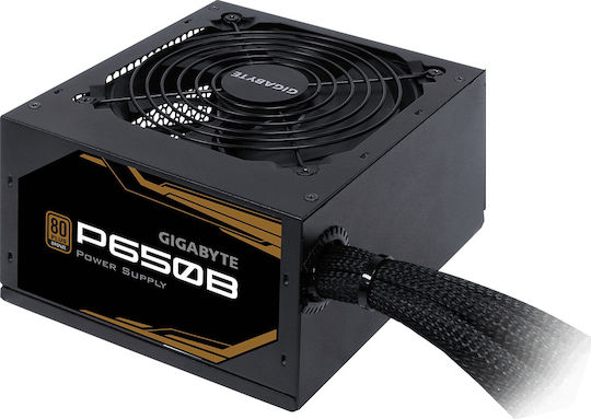 Gigabyte P650B 650W Black Computer Power Supply Full Wired 80 Plus Bronze