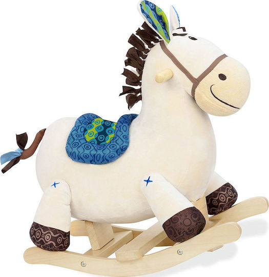 B.Toys Schaukelpferd Blau Schaukelspielzeug Pferd für 18++ Monate Beige