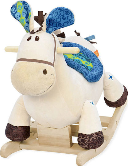 B.Toys Schaukelpferd Blau Schaukelspielzeug Pferd für 18++ Monate Beige