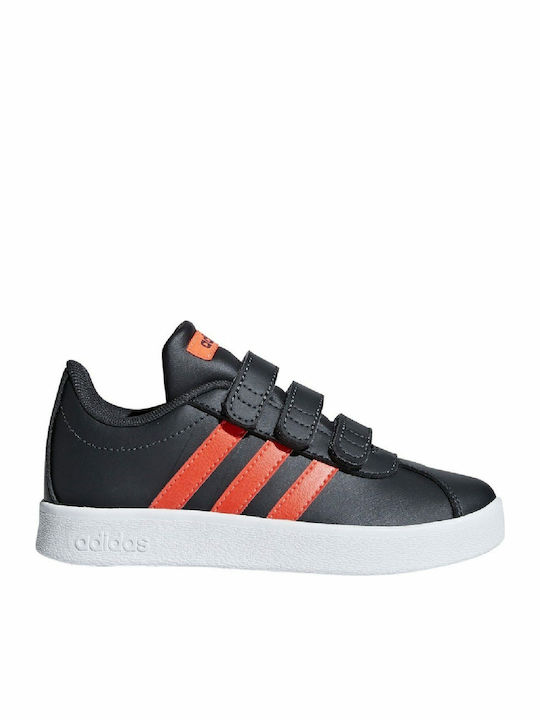 Adidas Παιδικό Sneaker VL Court 2.0 CMF C με Σκρατς για Αγόρι Μαύρο