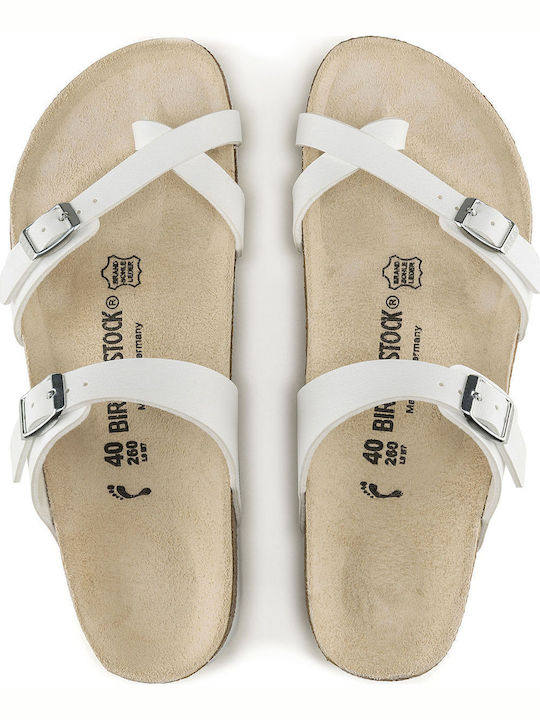 Mayari Birko-Flor Women's Anatomic Sandals White Regular Fit