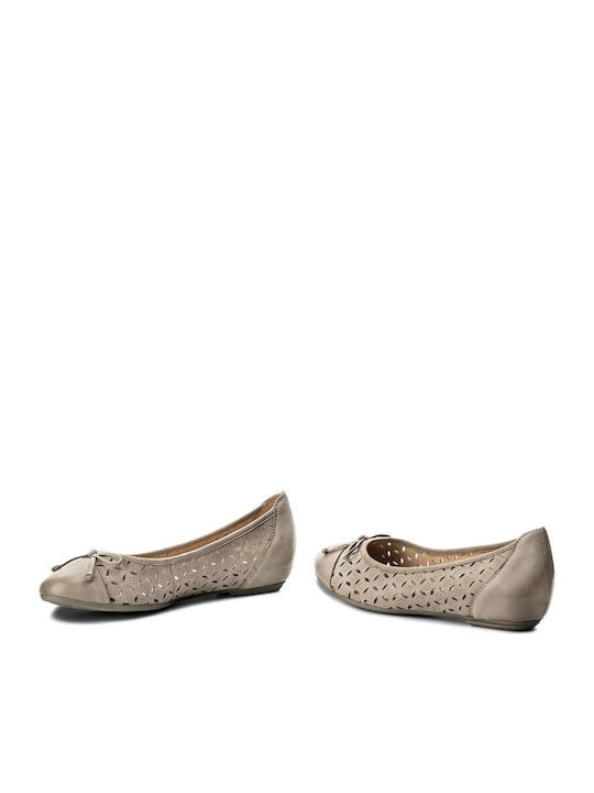 Leder Anatomisch Damen Slip-Ons Gray