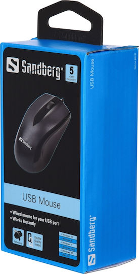 Sandberg 631-01 Wired Mouse Black