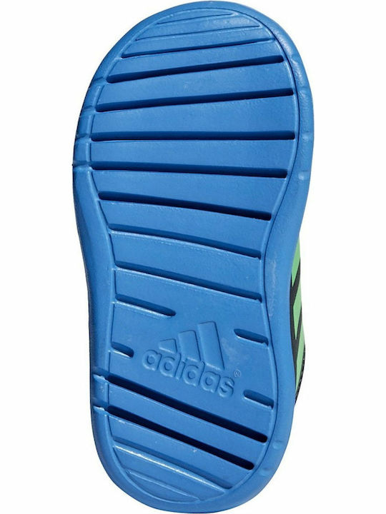 Altarun Altarun Kids Sports Shoes Running with Hoop & Loop Closure Carbon / Vivid Green / Bright Blue
