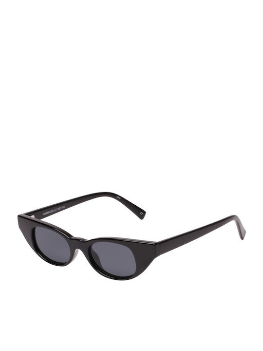 Le Specs Adam Selman Breaker Women's Sunglasses with Black Plastic Frame and Black Lens LAS1821105