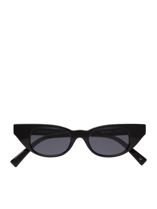 Le Specs Adam Selman Breaker Damen Sonnenbrille mit Schwarz Kunststoff Gestell und Schwarz Linse LAS1821105