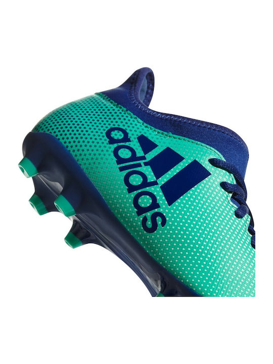 adidas X 17.3 Firm Ground Boots Ποδοσφαιρικά Παπούτσια με Τάπες FG Τιρκουάζ
