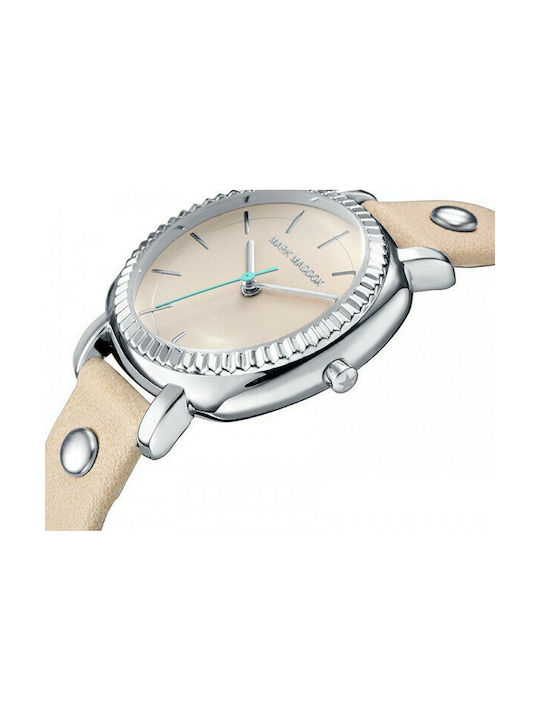 Mark Maddox Watch with Beige Leather Strap MC0019-07