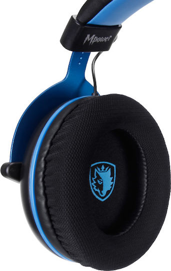Sades Mpower Over Ear Gaming Headset με σύνδεση 3.5mm Μπλε