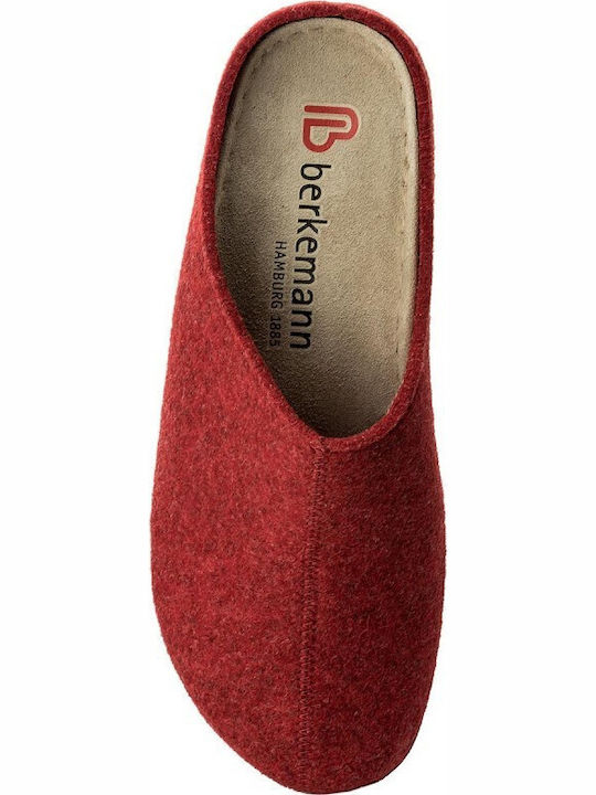 Lauren Anatomical Leather Women's Slippers Burgundy