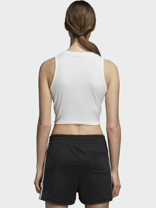 Adidas Women's Athletic Crop Top Sleeveless White