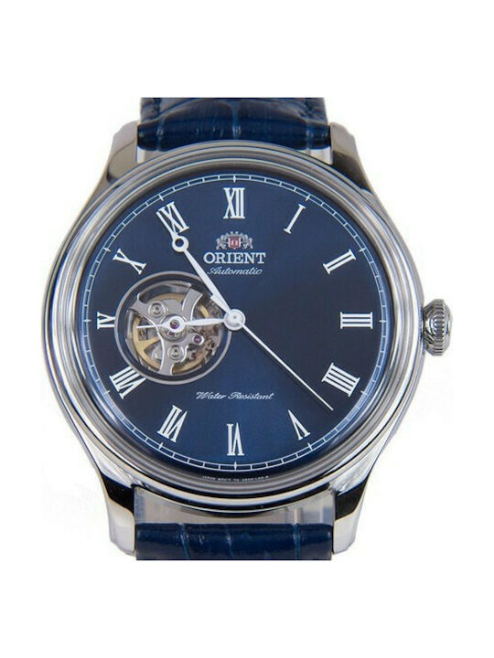 Orient Ρολόι Μπαταρίας με Μπλε Δερμάτινο Λουράκι