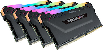 Corsair Vengeance RGB Pro 32GB DDR4 RAM με 4 Modules (4x8GB) και Ταχύτητα 2666 για Desktop