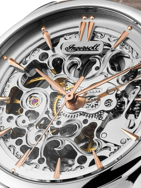 Ingersoll Vickers Automatic Ρολόι Αυτόματο με Δερμάτινο Λουράκι Ingersoll Vickers Automatic Ρολόι Αυτόματο με Δερμάτινο Λουράκι