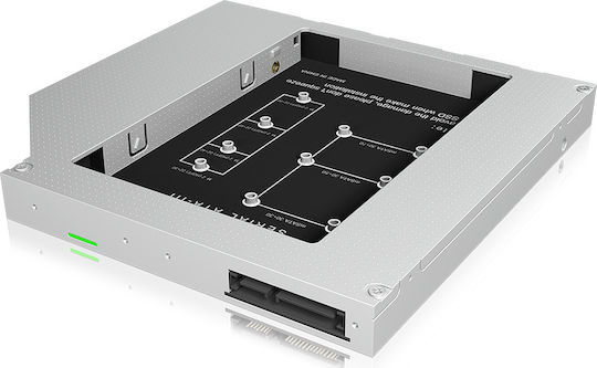 Icy Box Front Panel Slim 5.25'' Icy Box IB-AC650 (Laptop ODD Extension) Μαύρο IB-AC650