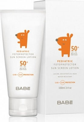 Babe Laboratorios Pediatric Waterproof Kids Sunscreen Emulsion for Face & Body SPF50 100ml