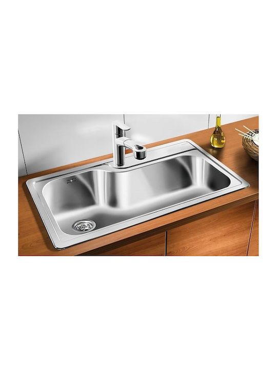 Blanco Plenta 514029 Drop-In Sink Inox Satin W86xD50cm Silver