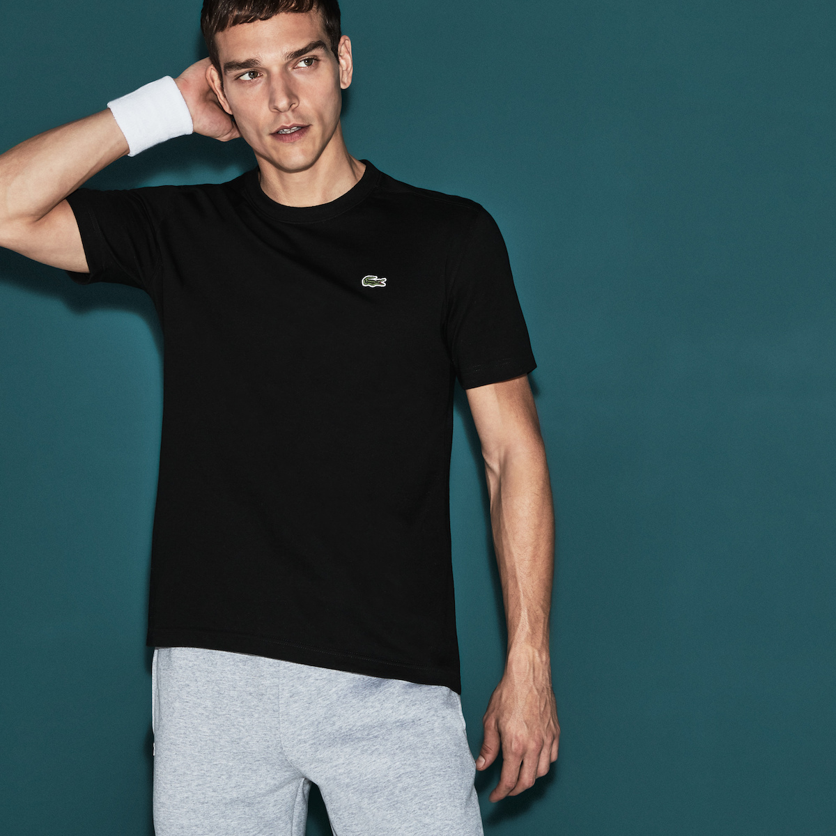 Tシャツ・カットソー Lacoste Basic Crewneck T-Shirt Black TH7618-031 eng_pl_Lacoste-T-Shirts-TH7618