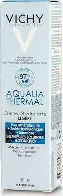 Vichy Aqualia Thermal Licht 24h Feuchtigkeitsspendend Creme Gesicht Tag mit Hyaluronsäure 30ml