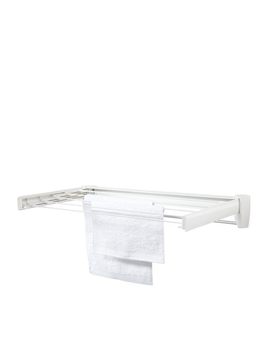 Leifheit Telegant 36 Protect Plus Aluminum Folding Wall Mounted Balcony Railings with Hanging Length 3.6m