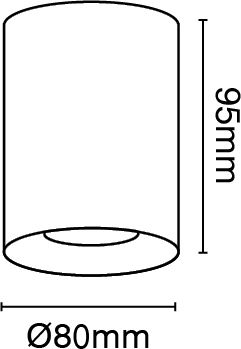 VK Lighting VK/03002/Y Μονό Σποτ με Ντουί GU10 σε Κίτρινο Χρώμα VK Lighting VK/03002/Y Μονό Σποτ με Ντουί GU10 σε Κίτρινο Χρώμα