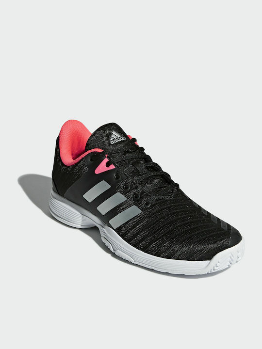 Adidas Barricade Tennisschuhe Alle Gerichte Core Black / Matte Silver / Flash Red