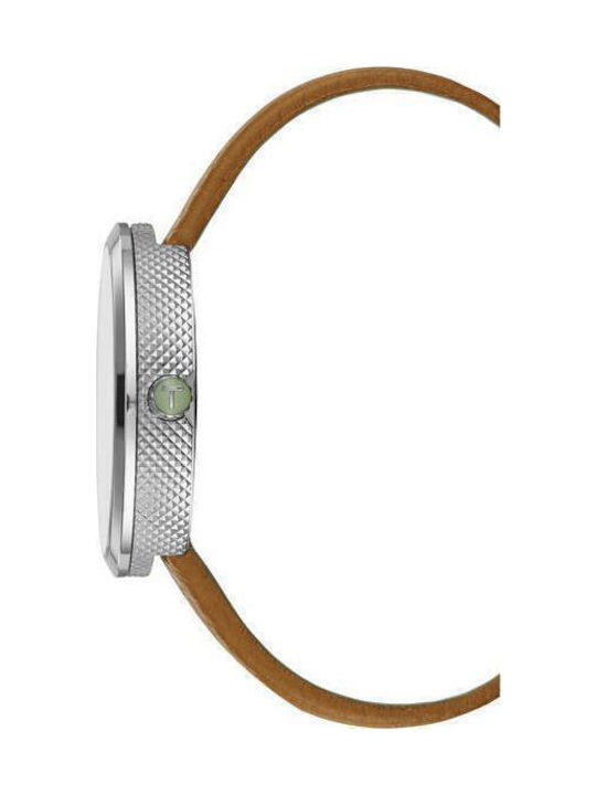 Ted Baker Jack Herrenuhr 42mm Batterie mit Braun Lederarmband