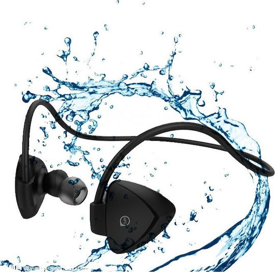 Awei A840BL In-ear Bluetooth Handsfree Ακουστικά με Αντοχή στον Ιδρώτα Μαύρα