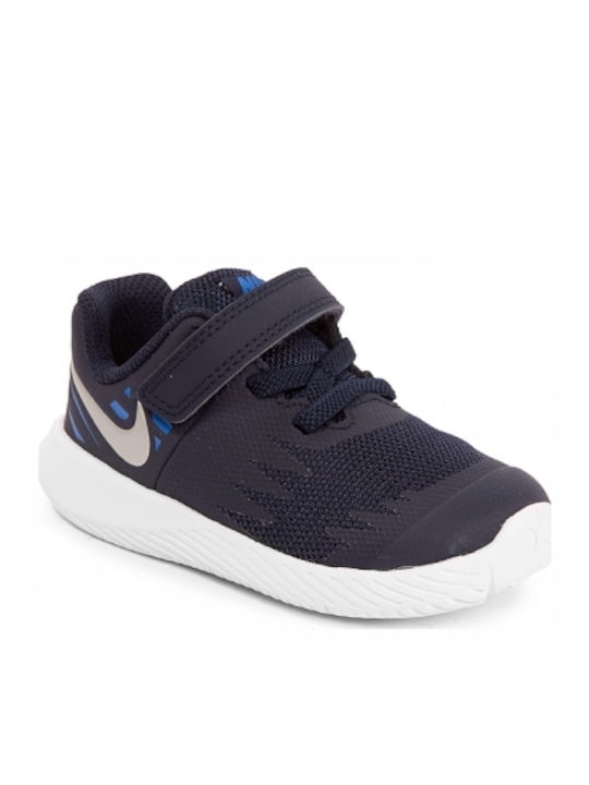 Star Runner Star Runner TD Kids Sports Shoes Running with Hoop & Loop Closure Navy Blue