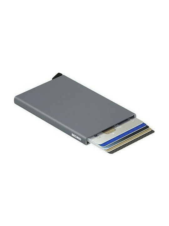 Secrid Cardprotector Titanium Ανδρικό Πορτοφόλι Καρτών με RFID και Μηχανισμό Slide Γκρι
