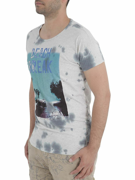 Scotch & Soda Tie Dye Herren T-Shirt Kurzarm Weiß