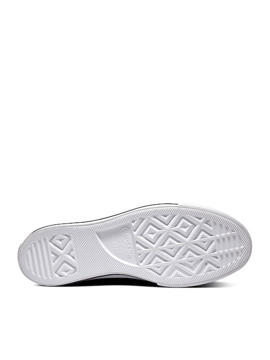 Chuck Taylor All Star Lift Clean Leather Low Top Флатформи Маратонки Черно / Бяло