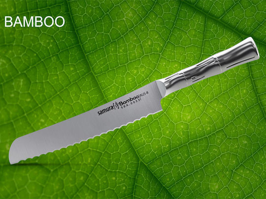 Samura Bamboo Μαχαίρι Ψωμιού από Ανοξείδωτο Ατσάλι 20cm