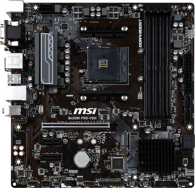 MSI B450M Pro-VDH Mainboard Micro ATX mit AMD AM4 Sockel
