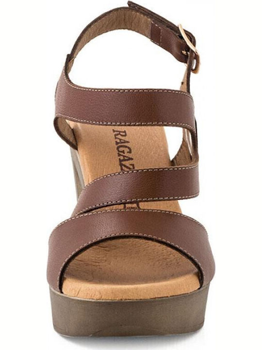 Leather Sandals Anatomic Brown