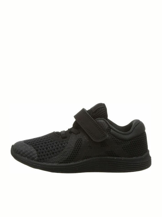 Revolution Revolution 4 TD Kids Sports Shoes Running with Hoop & Loop Closure Black
