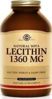 Solgar Lecithin 1360mg 250 μαλακές κάψουλες