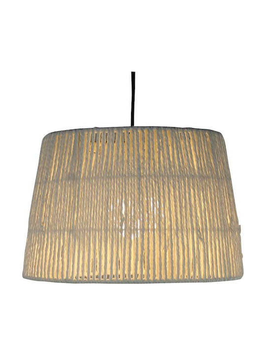 Home Lighting Beril Висящо Осветително Тяло Бял с въже за Цокъл E27 36x36x120см.