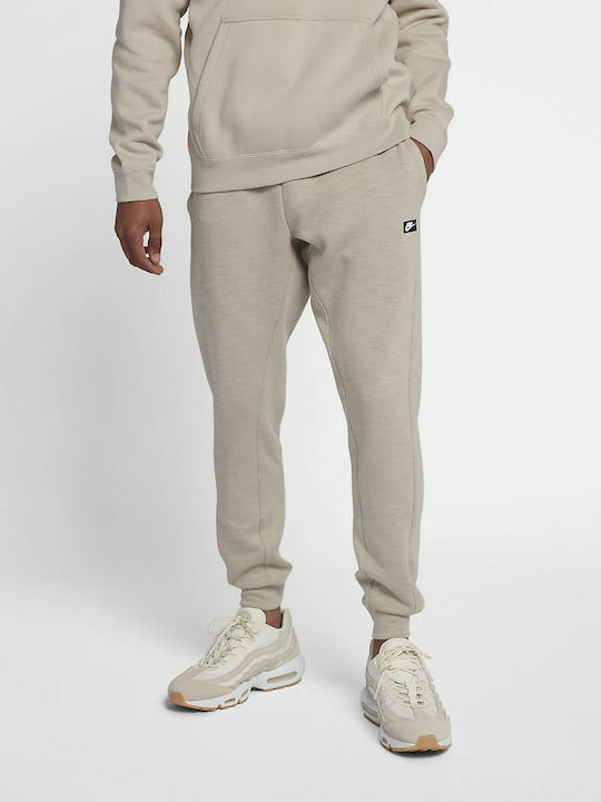 Nike Sportswear Joggers Men's Sweatpants with Rubber Beige