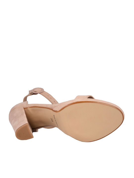 Ellen Suede Women's Sandals Pink