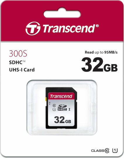 Transcend 300s SDHC 32GB Class 10 U1 V30 UHS-I