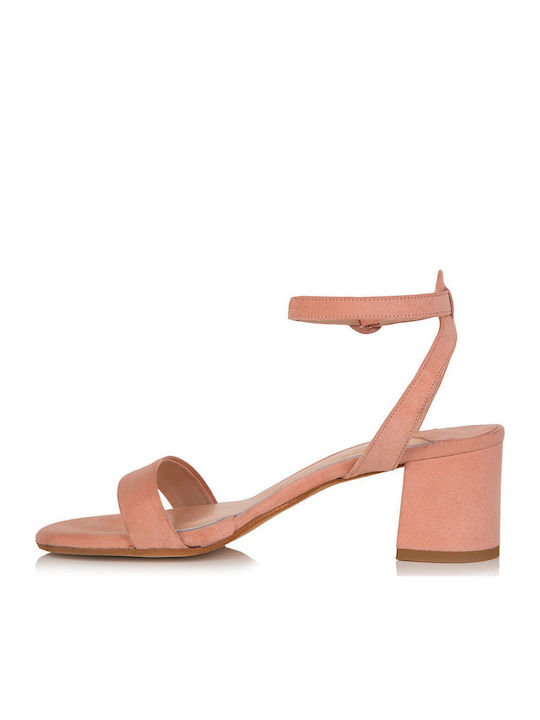 Suede Sandalen Rosa