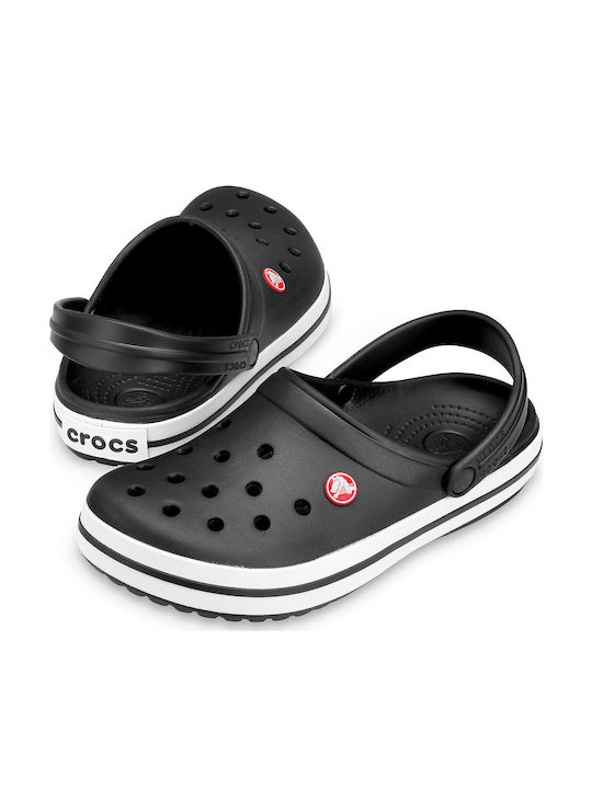 Crocs Crocband Ανδρικά Ανατομικά Σαμπό Μαύρα