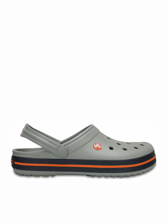 Crocs Crocband Ανδρικά Παπούτσια Θαλάσσης Light Grey/Navy