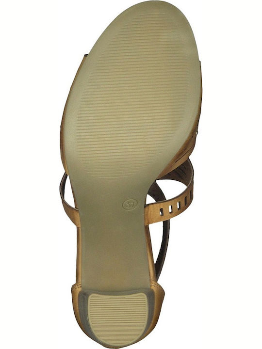 Sandale Elegante Damă De Catifea Tabac Maro