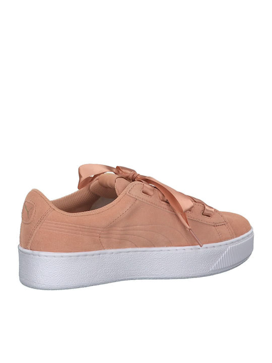 Vikky Platform Ribbon Kinder Sneakers Orange