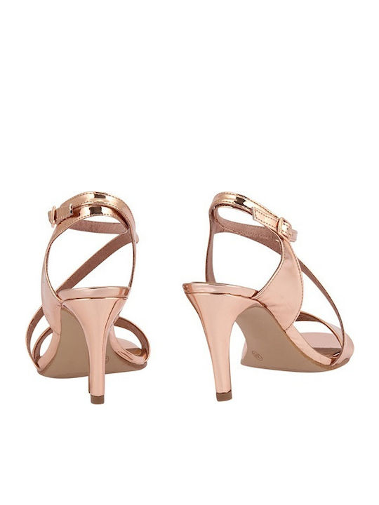 Sandals from Patent Leather Gold