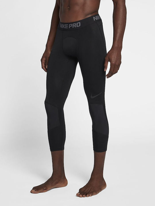 Nike Herren Sportleggings Kompression Capri Schwarz