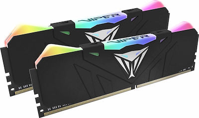 Patriot Viper RGB 16GB DDR4 RAM με 2 Modules (2x8GB) και Ταχύτητα 3000 για Desktop